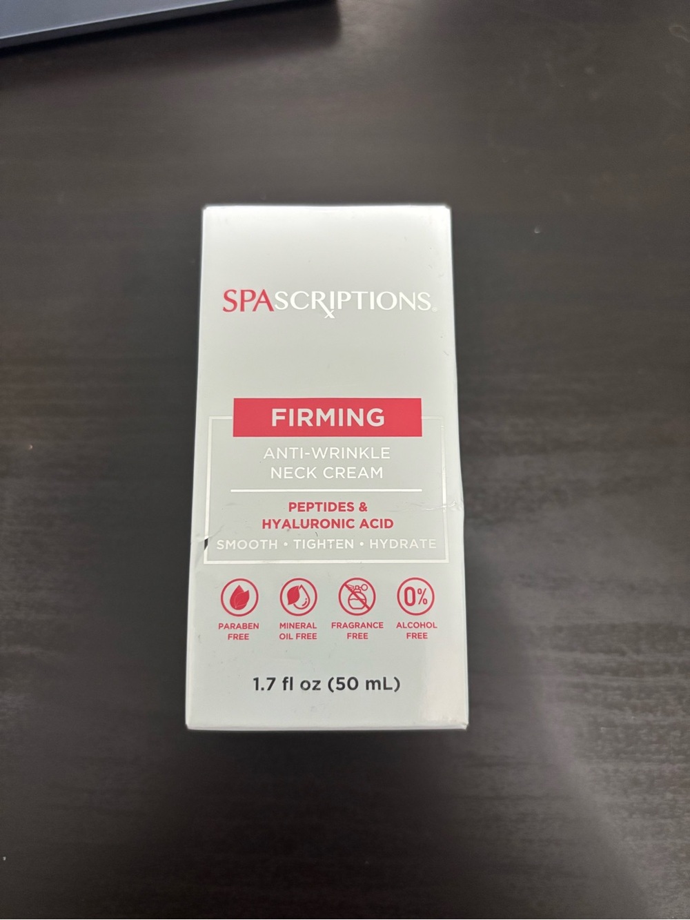 SPASCRIPTIONS Firming Anti-Wrinkle Neck Cream — Pink/White
